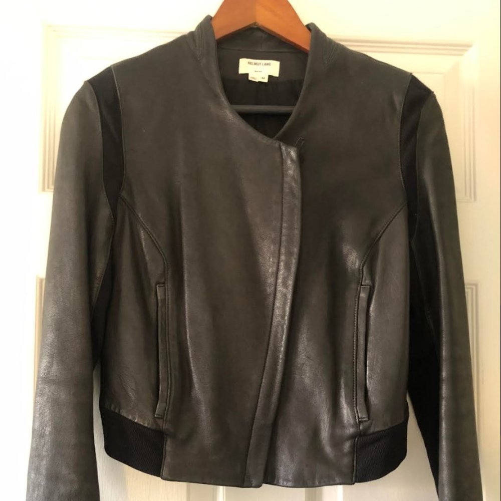 Helmut Lang Black Leather Jacket